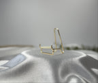 medium gold-tone crystal display holder