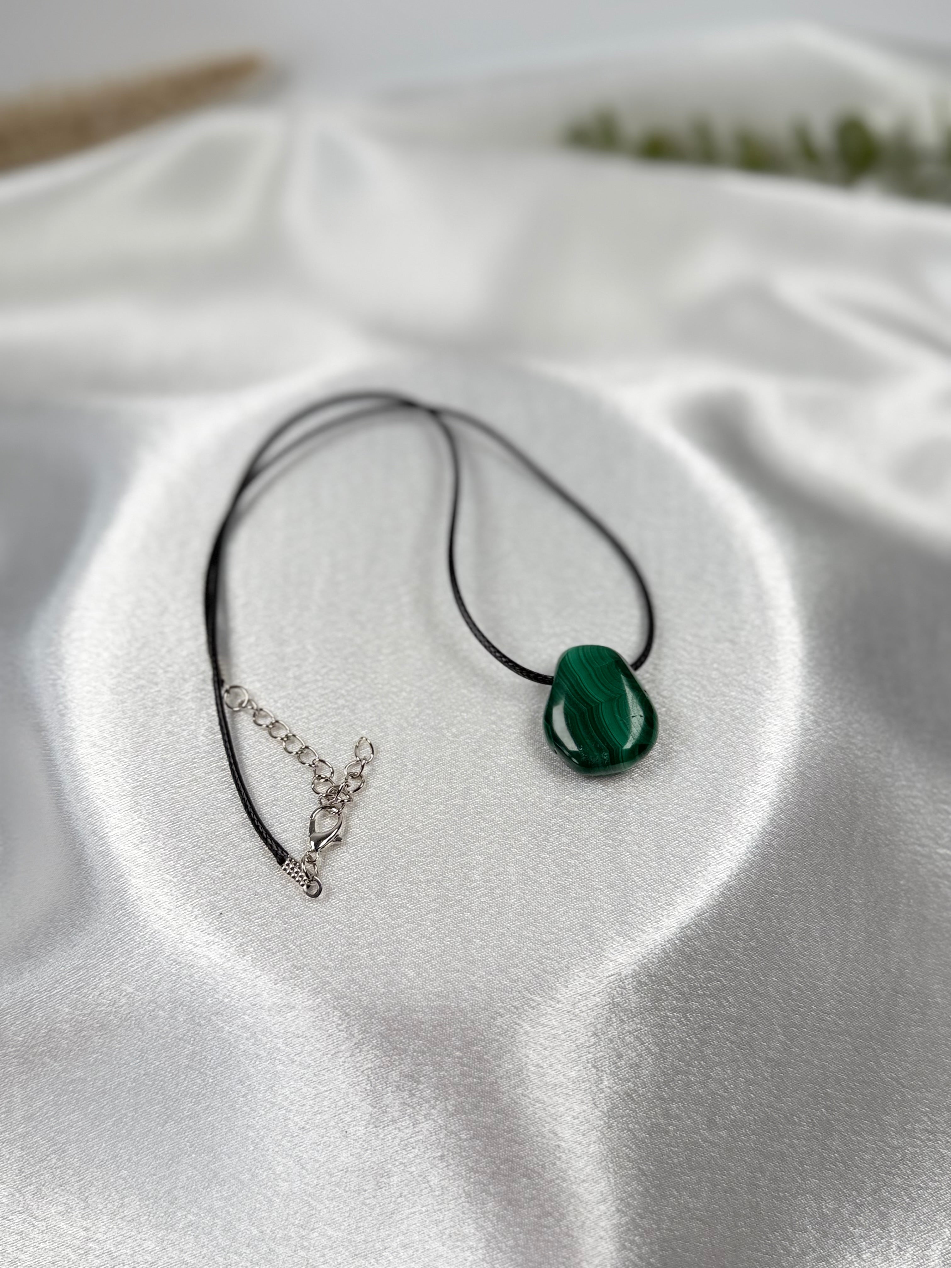 Natural Malachite Stone Necklace