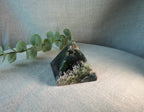 Moss Agate Crystal Pyramid