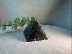 Moss Agate Crystal Pyramid