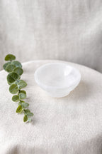Hand Carved Selenite Crystal Bowl