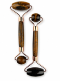 Natural Stone Tigers Eye Facial Massage Roller Tool