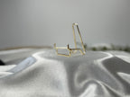 medium gold-tone crystal display holder
