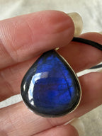 Labradorite Crystal Pendant Necklace