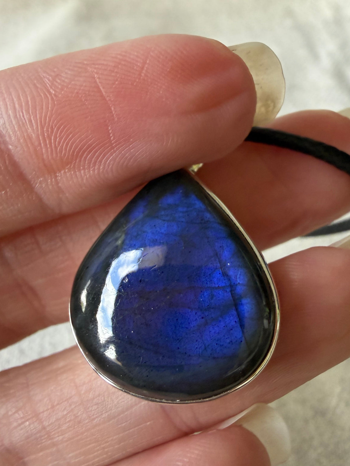 Labradorite Crystal Pendant Necklace