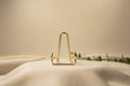 medium gold-tone crystal display holder