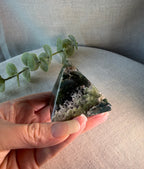 Moss Agate Crystal Pyramid