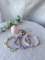 Rose Quartz Facial Roller  Wellness Crystal Gift Set