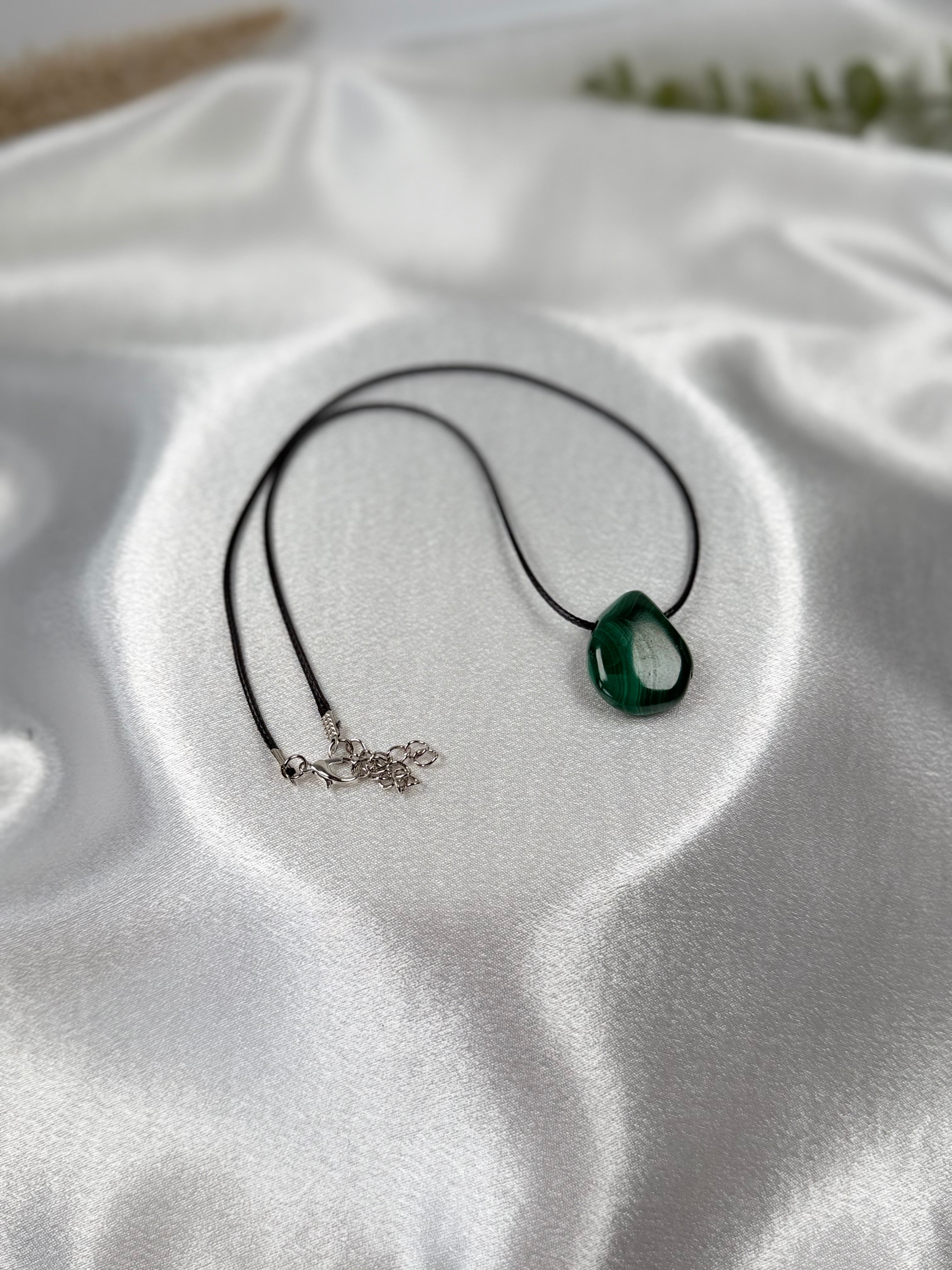 Natural Malachite Stone Necklace