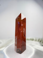 Polished Carnelian Crystal Tower Point