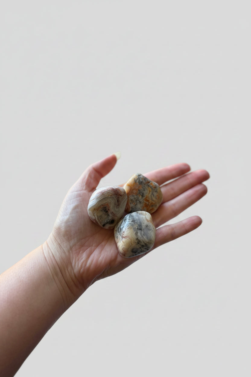 Tumbled Stone - Polished Crazy Lace Agate Large