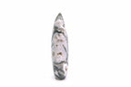 Polished Moss Agate Flame Crystal Sculpture