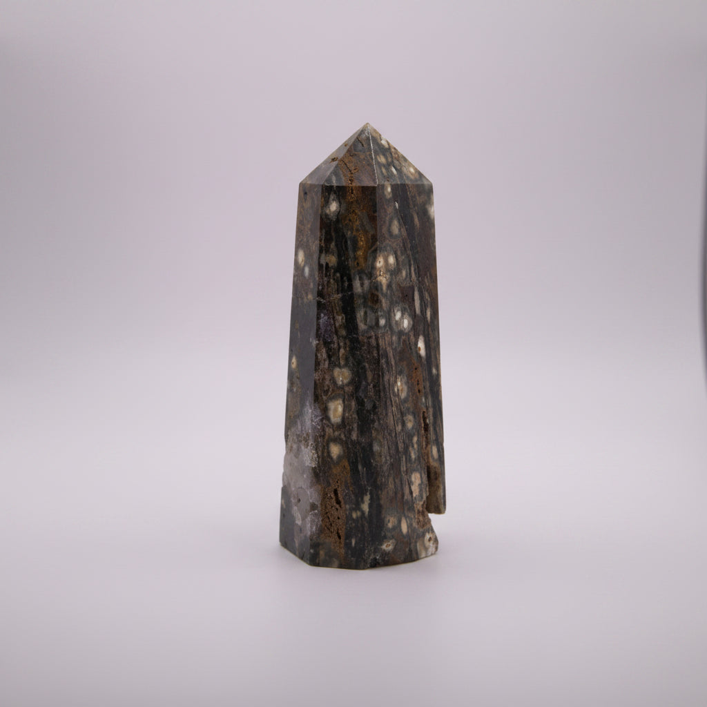 Ocean Jasper Polished Crystal Tower