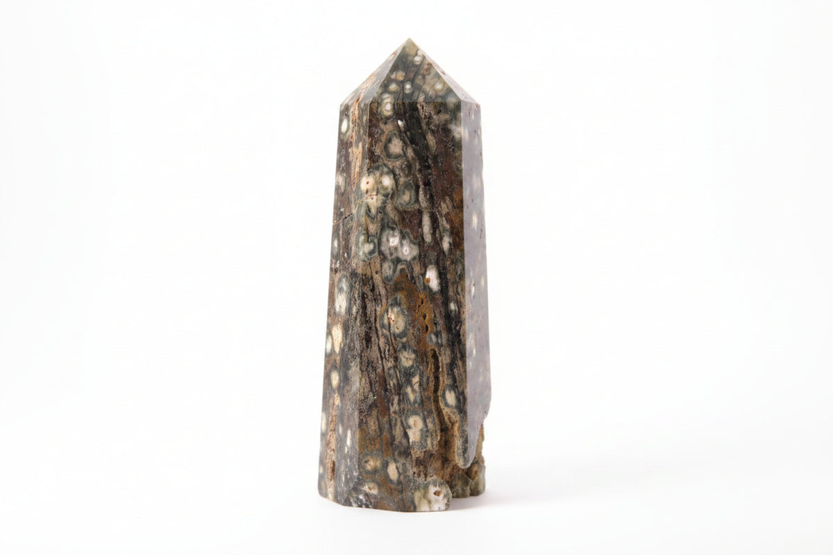 Ocean Jasper Polished Crystal Tower