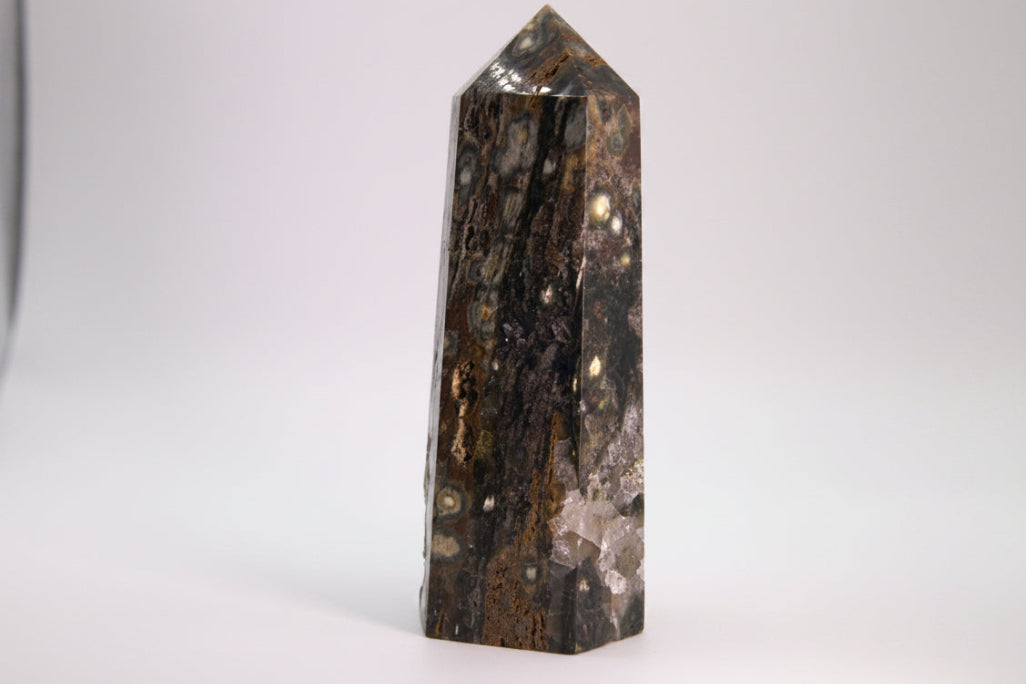 Ocean Jasper Polished Crystal Tower