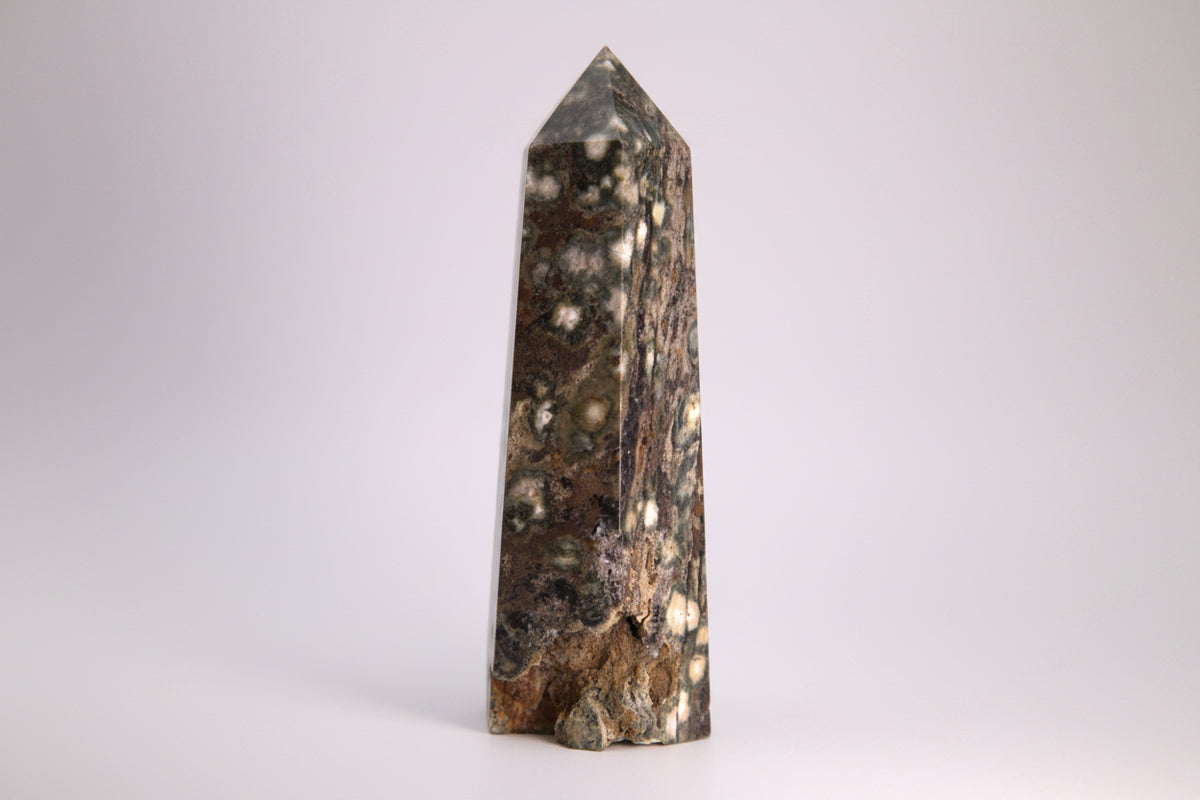 Ocean Jasper Polished Crystal Tower