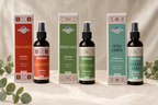 All three Sacred Elements room sprays with matching boxes