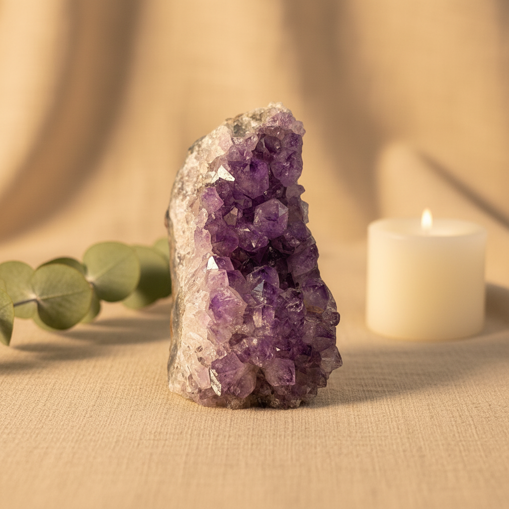 Amethyst Cluster Freestanding - Social Media