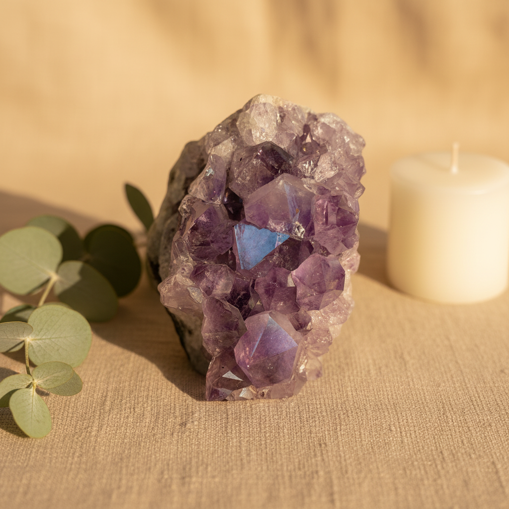 Amethyst Crystal Cluster - Social Media