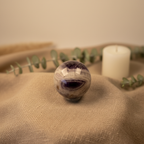 Chevron Amethyst Sphere - Social Media
