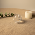 Clear Quartz Phantom Sphere - Social Media