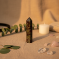 Dragon Blood Jasper Tower - Social Media