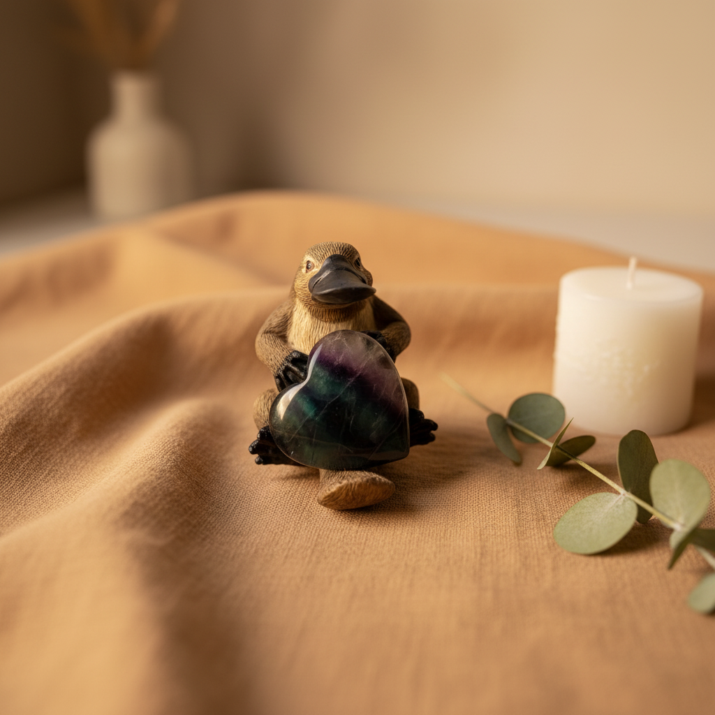 Fluorite Heart Platypus - Social Media