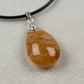 Golden Healer Quartz Pendant on Linen - Revised
