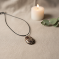 Leopard Skin poppy Jasper Pendant Lifestyle Shot