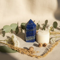 Linen, Eucalyptus & Candle Lapis Lazuli