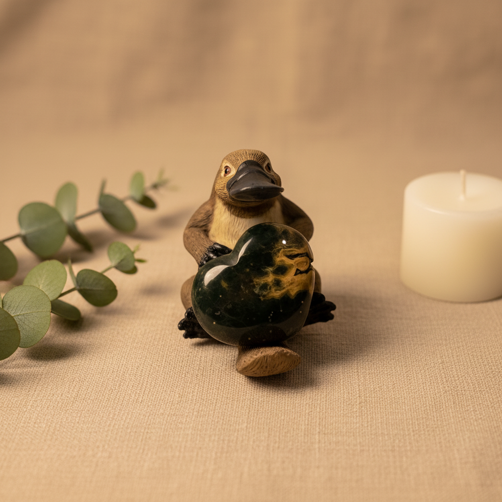 Ocean Jasper Heart Platypus - Social Media