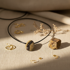 Polished Natural Septarian stone Pendant Necklace