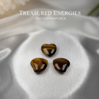 Polished Tigers Eye Heart Collection