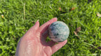 Polished Moss Agate Crystal Sphere