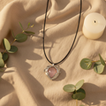 Rose Quartz Heart Necklace - Linen Lifestyle