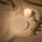Selenite Round Plate 10cm - Natural Grain Lifestyle
