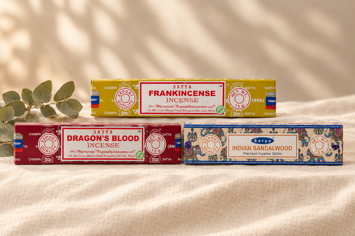 Three incense boxes reference grouping