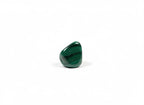 Treasured Energies high grade polished malachite tumbled stone with deep green banding on a white background