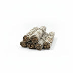 Treasured Energies white sage smudge sticks bundled with cotton string for cleansing and aromatherapy