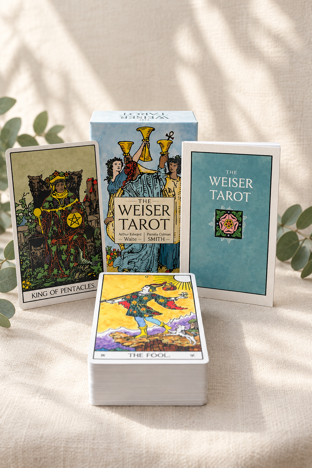 Weiser Tarot with King of Pentacles and The Fool
